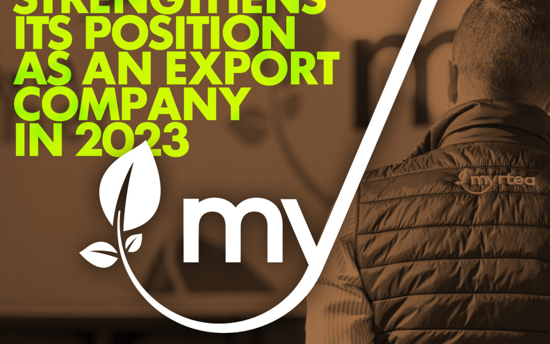 Myrtea Export cierra 2023 con cifras históricas: crece un 43% tanto en volumen como en facturación.